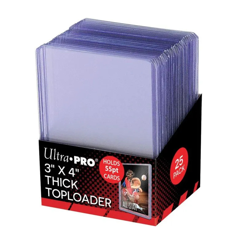 [toploader] Ultra Pro - Sleeves - Renforcées - Toploader x25 - 3x4" Clear Regular