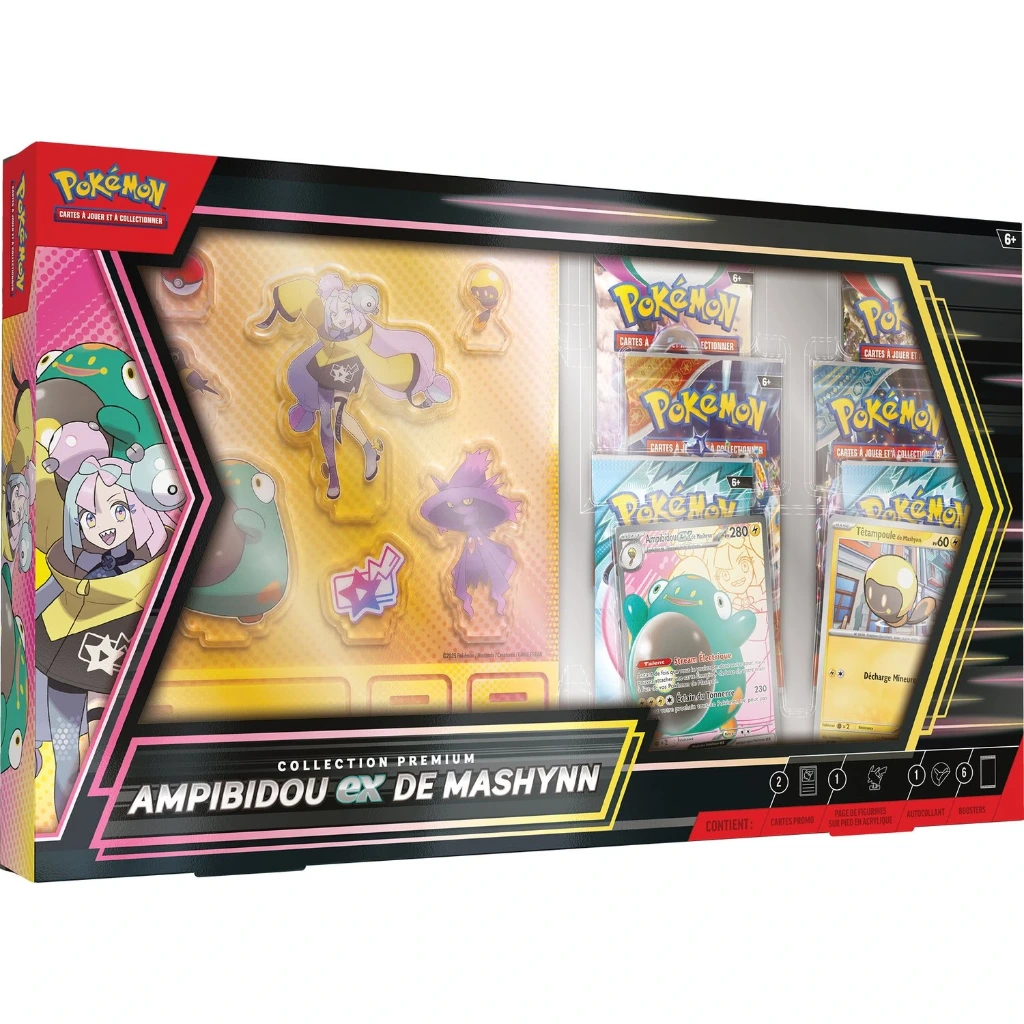 Coffret Pokémon Premium Ampibidou-ex de Mashynn