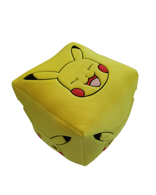 [#6924] Cube Cushion Lyo Pokémon Pikachu 25 Cm